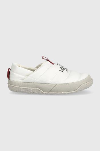 Papuče The North Face Nuptse Mule biela farba