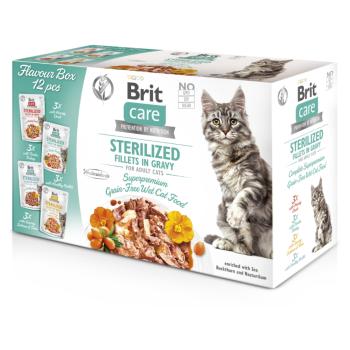 BRIT Care Fillets in Gravy Sterilized Flavour Box pre mačky 12 x 85 g