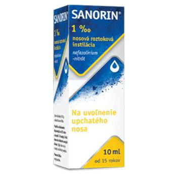 SANORIN 1 ‰ nosová roztoková instilácia 10 ml