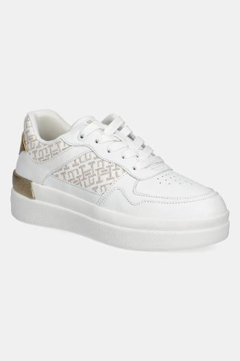 Tenisky Tommy Hilfiger LUX COURT SNEAKER MONOGRAM biela farba, FW0FW08381