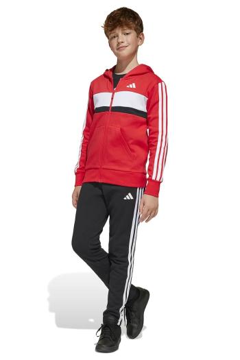 Detská tepláková súprava adidas červená farba, JC7522