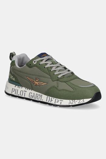 Tenisky Aeronautica Militare SC276CT3332 pánske, zelená farba, SC276CT3332
