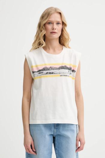 Bavlnený top Levi's GR BOXY TANK šedá farba, 001MW