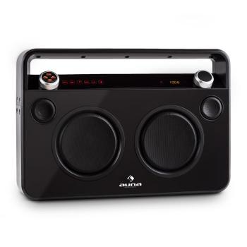 Auna Bebop Ghettoblaster, čierny, USB bluetooth AUX MIC