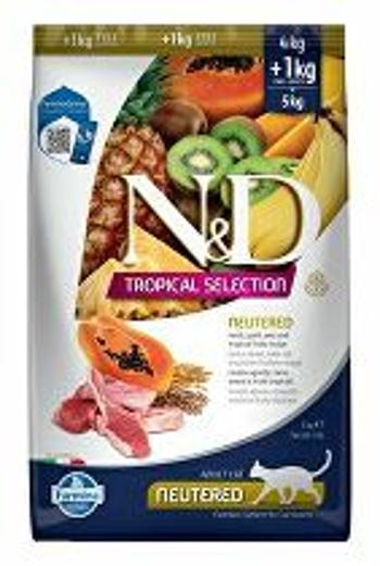 N&D TROPICAL SELECTION CAT jahňacie kastrované 4+1kg