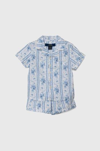 Detské bavlnené pyžamo Polo Ralph Lauren jednofarebné