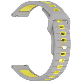 SPORTY Vymeniteľný silikónový remienok Garmin Vivoactive 6 žlto-šedý