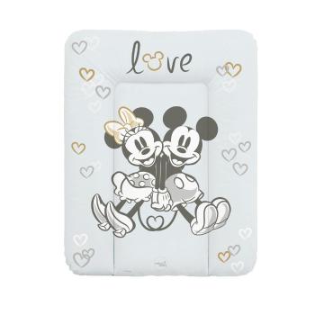 CEBA Podložka prebaľovacia mäkká na komodu 50x70 Disney Minnie & Mickey Grey