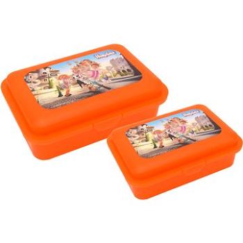 Sada desiatových boxov, 2-dielna, Hurvínek ulice oranžový (8590121507516)