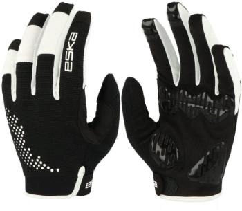 Eska Rebel Black/White 6 Cyklistické rukavice