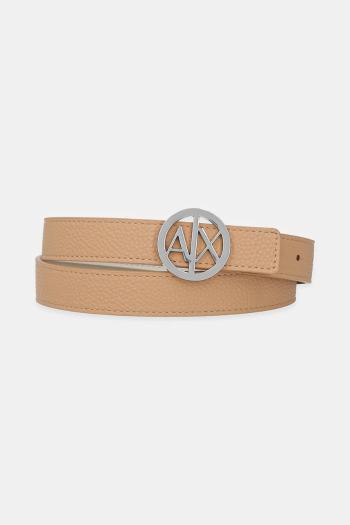 Obojstranný opasok Armani Exchange hnedá farba, 941118 0A877