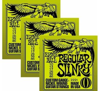 Ernie Ball 3221 Regular Slinky 3-Pack Struny pre elektrickú gitaru