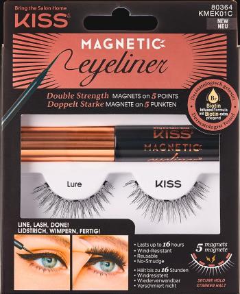 KISS Magnetické umelé riasy s očnými linkami 01 Lure (Magnetic Eyeliner & Lash Kit)