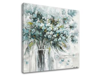 Obraz na plátne KVETY VO VÁZE 70x70 cm
