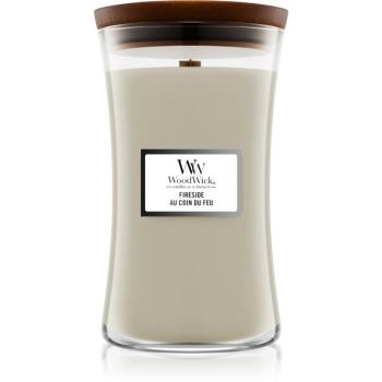 Woodwick Fireside Au Coin Du Feu vonná sviečka s dreveným knotom 609.5 g