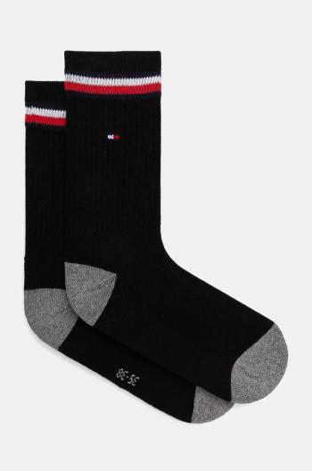 Detské ponožky Tommy Hilfiger 2-pak čierna farba