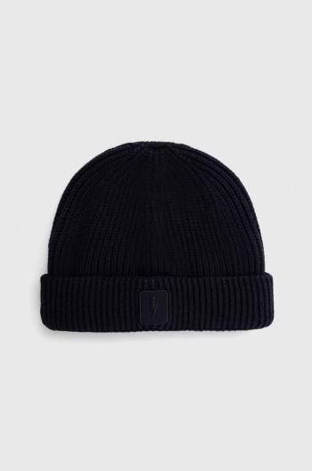 Čiapka s prímesou kašmíru Neil Barett FISHERMAN BEANIE tmavomodrá farba, PBCP335.V9505.466