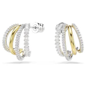 Swarovski Kruhové bicolor náušnice so zirkónmi Hyperbola 5689718