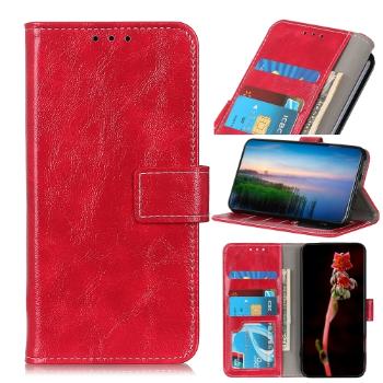 RETRO Peňaženkový obal Motorola Moto G8 Power Lite červený