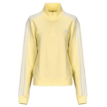 adidas  Essentials 3-Stripes Quarter-Zip Sweatshirt  Mikiny Žltá