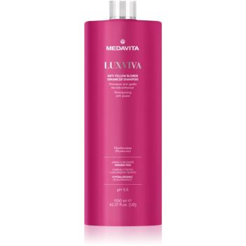 Medavita LUXVIVA Anti-Yellow Shampoo šampón pre ochranu farby blond vlasov 1250 ml