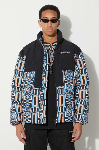 Bunda Marcelo Burlon Aop Optical Cross Block pánska, čierna farba, zimná