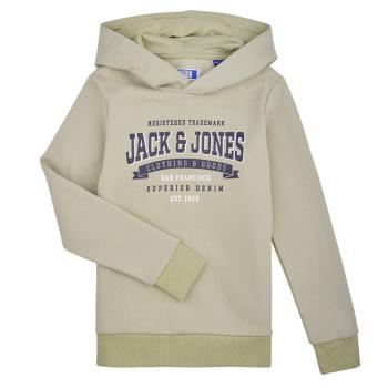 Jack & Jones  JJELOGO SWEAT HOOD 2 COL 24 SNJNR  Mikiny Zelená