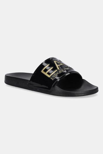 Šľapky EA7 Emporio Armani dámske, čierna farba, AF15118.7X000108