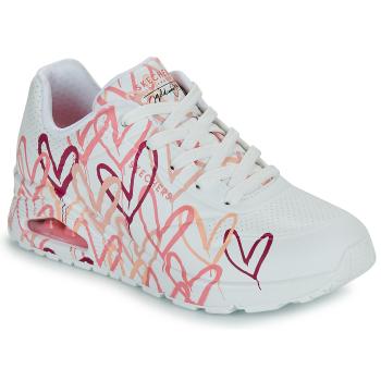 Skechers  UNO GOLDCROWN - SPREAD THE LOVE  Nízke tenisky Biela