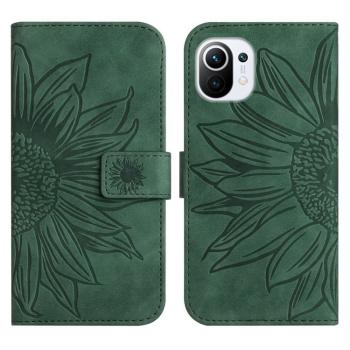 ART SUNFLOWER Peňaženkové puzdro s remienkom Xiaomi Mi 11 Lite / Mi 11 Lite 5G zelené