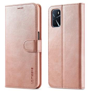 IMEEKE Peňaženkový kryt pre Oppo A16 / Oppo A16s ružový