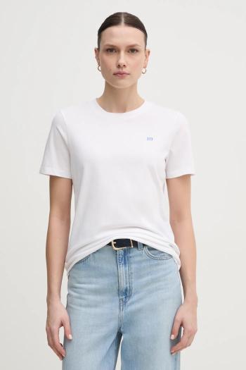 Bavlnené tričko Tommy Hilfiger dámske, biela farba, WW0WW45522