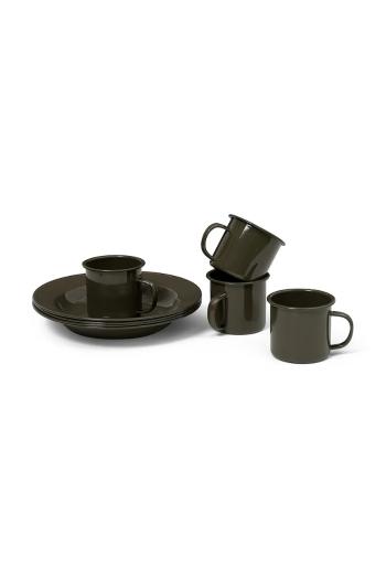 Pikniková sada pre 4 osoby ferm LIVING Yard Picnic 8-pak čierna farba