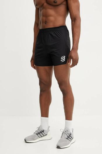 Tréningové šortky Compressport čierna farba, ASHM739