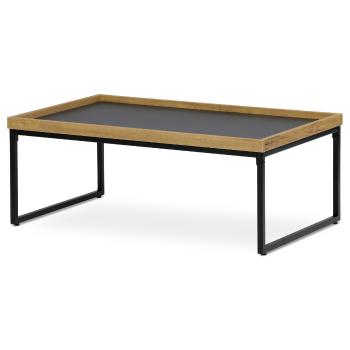 Konferenčný stôl s dekoratívnou hranou, 100 x 60 x 39 cm