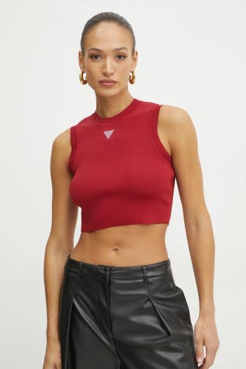 Top Guess ALEXIA dámsky, červená farba, W4GZ34 Z3F40