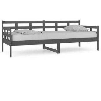 Váľanda sivá masívne borové drevo 80 × 200 cm, 820364