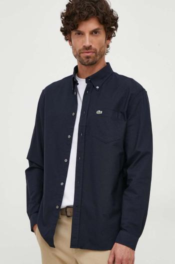Bavlnená košeľa Lacoste pánska, regular, s golierom button-down