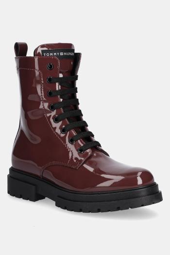 Detské workery Tommy Hilfiger červená farba, T4A5-34025