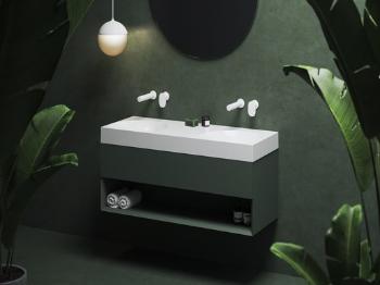 Skrinka pod umývadlo bez umývadla Ravak Lite 120x43x45 cm grey green X000001870