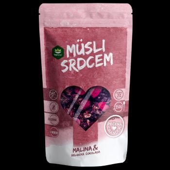 TOPNATUR Müsli srdcom MALINA & Belgická čokoláda 250 g