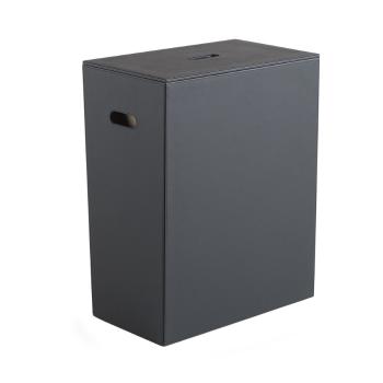 Gedy - LUXURY kôš na bielizeň 49,5x61,8x29cm, čierna 103714