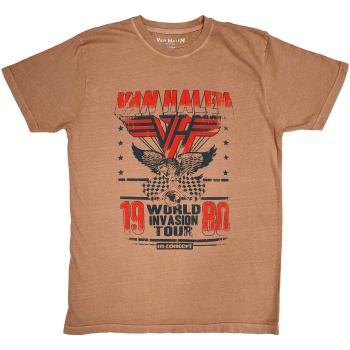 Van Halen tričko World Invasion Ružová XL