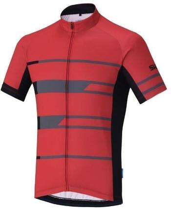 Shimano Team Short Sleeve Jersey Dres Red M