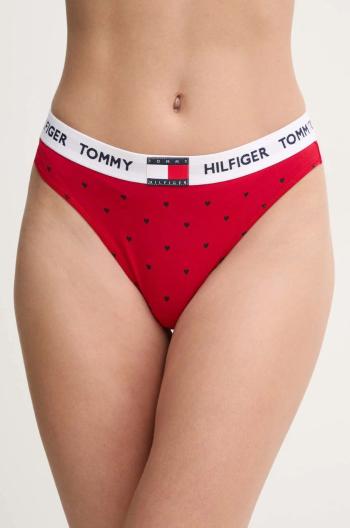 Tangá Tommy Hilfiger červená farba, UW0UW05656