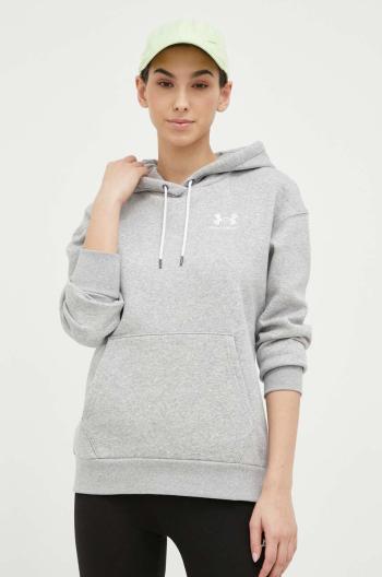 Mikina Under Armour 1373033-690, dámska, šedá farba, s kapucňou, jednofarebná