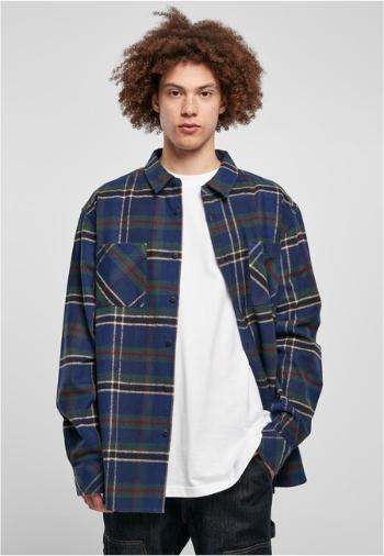 Urban Classics Checked Mountain Shirt darkblue/bottlegreen - M