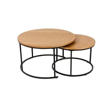 Konferenčný stolík RENO, set 2 stolíkov, priemer 80 cm a 60 cm (3637)