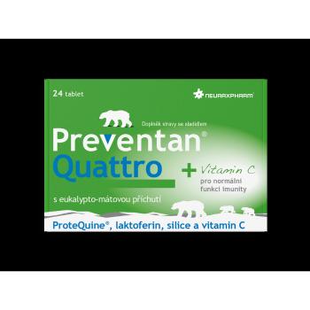 PREVENTAN Quattro eukalypt mäta 24 tabliet