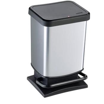 Rotho Odpadkový kôš PASO 20 l – strieborný (1754011005)